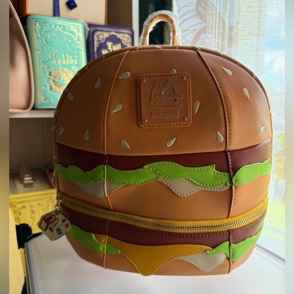 Loungefly Handbags - Loungefly McDonald's Big Mac Mini Backpack NWT